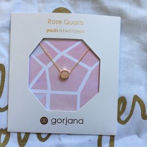 Gorjana Power Gemstone Necklace, Rose Quartz